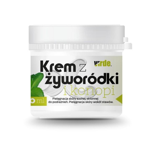 Krem z żyworódki i konopi na podrażnienia 100 ml Virde